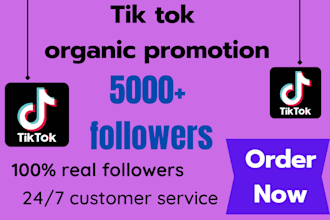 grow your 5000 tik tok followers fast and organically for monetization