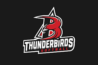 design looking female teen elite fast pitch athletes team logo