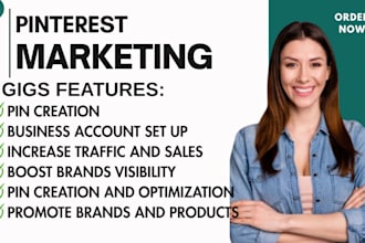 be your pinterest marketing manager, promote your products and ads strategist