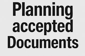 provide documents for your planning application