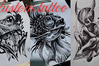 make your professional tattoo design no ia