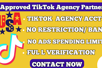 create USA tik tok agency ads account tiktok business center set up pixel ads