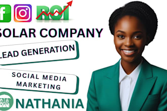 generate fresh solar company marketing leads facebook, ig and tiktok leads