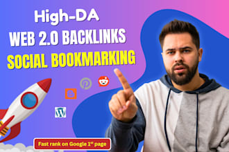 do high da web 2 0 backlinks, social bookmarking to rank higher