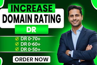 increase domain rating DR ahrefs 50 60 70