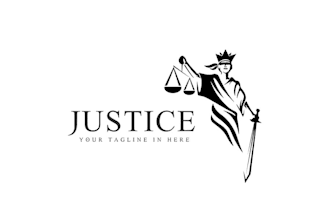design law firm, lawyer, attorney, justice law, legal logo