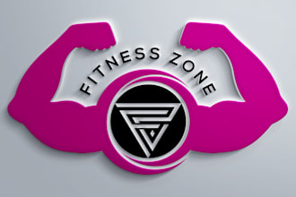 design modern gym fitness sports and clothing brand logo