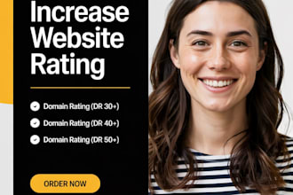 increase domain rating ahrefs DR using high authority dofollow SEO backlinks