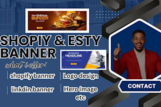 design hero images, web banners, shopify and etsy banners, and ecommerce banner