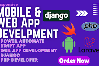 do power automate, django swift web mobile app development php developer laravel