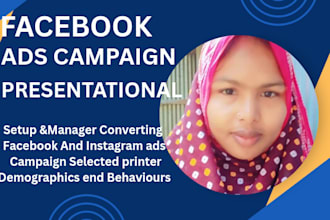 be your professional facebook ads campaign  instagram ads