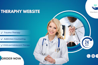 build medical therapy website mental health wellness counseling website design
