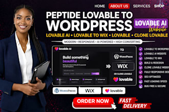peptide lovable to wordpress, lovable ai, lovable to wix, lovable, clone lovable