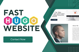 develop a fast, SEO optimized hugo static website