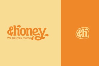 design a unique playful minimalist hand drawn vintage retro logo