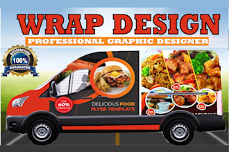 do vehicle wrap, car wrap, truck wrap, or van wrap design