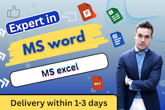 create professional documents and spreadsheets using ms word and ms excel