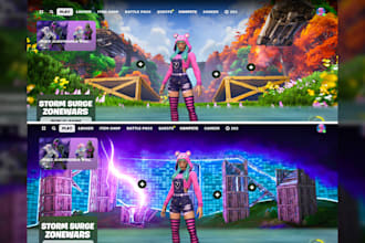 create a fortnite creative map lobby background