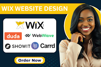 design and redesign wix website webwave duda showit carrd