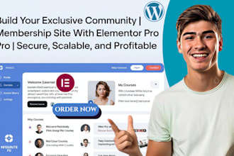create secure wordpress membership website elementor pro and membership plugins