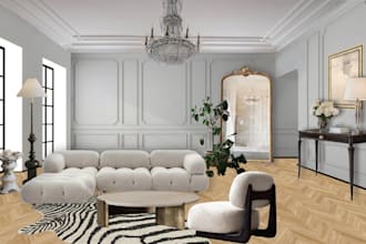 change wall and house color exterior, interior on photoshop