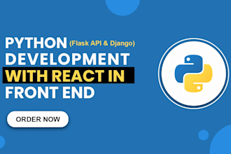 build modern web apps using django or flask