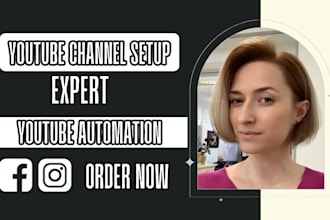 create setup seo youtube channel with logo art intro outro and thumbnail