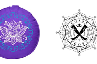 create geometry mystical, spiritual mandala logo