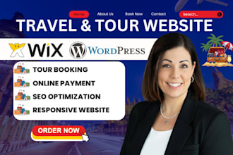 build vacation travel tour wordpress website, travel agency travel tour website