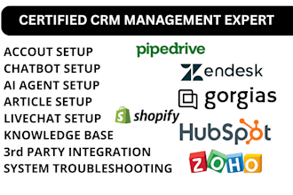 setup zendesk gorgias freshdesk hubspot CRM ai agent ai chatbot shopify expert
