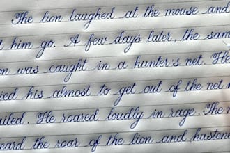 handwrites anything in neat and beautiful cursive writing