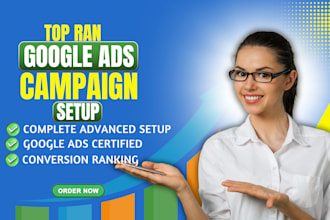 set up and optimize your google ads adwords PPC campaigns