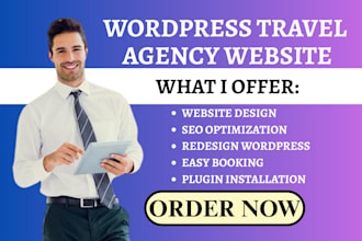 build hotel booking website, travel agency website, tour booking website