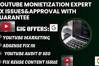 fix reused content issue youtube channel moneitization google adsense