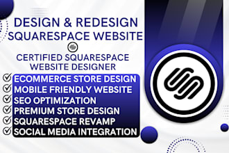 build squarespace ecommerce SEO website design and redesign store development