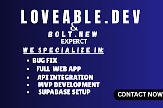 build loveable, lovable ai, lovable dev, and loveable app with supabase bolt new