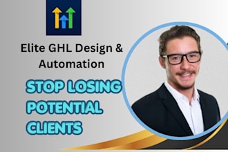 design gohighlevel agency website page, ghl saas website, ghl automation