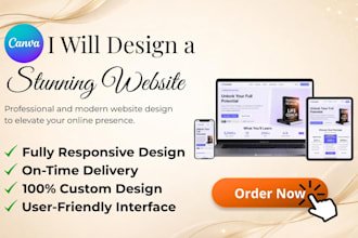 create any type of website for you using canva