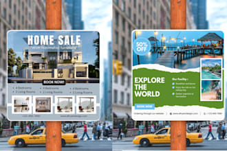 design a roll up banner, retractable banner, pull up, or roller banner