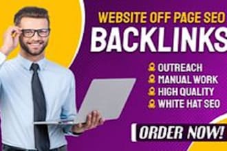 provide high quality, white hat backlink building designed to improve website