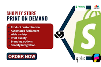 setup shopify print on demand gelato printful  shineon printify fuel apliiq apps