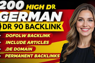 provide dr 90 dofollow german seo backlinks link building service