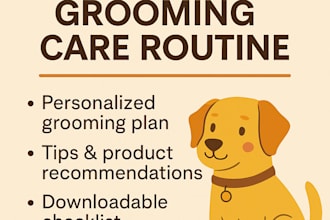 create a custom dog grooming and care routine