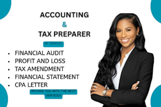 tax consultant and file US tax return, amended tax, form 1120, 1040 to irs