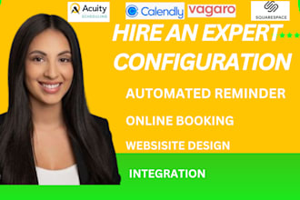 setup of calendly acuity vagaro simplybookme online booking
