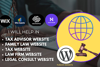 full law website with wordpress wix gohighlevel squarespace ghost joomla drupal
