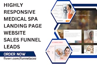design medical spa landing page med spa website doctor sales funnel med leads