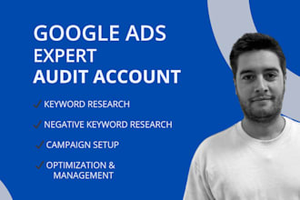 setup, manage, optimize highly profitable google ads PPC campaigns