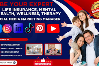 your life insurance, mental health , wellness, therapy SMM and content creator
