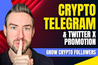 do twitter x marketing, website, crypto, nft, defi, ico, dex, telegram promotion